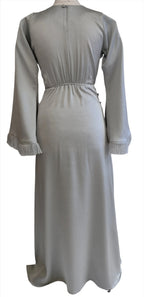 Amaya silver maxi dress