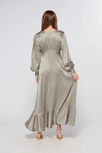 Charlize Grey Maxi Dress