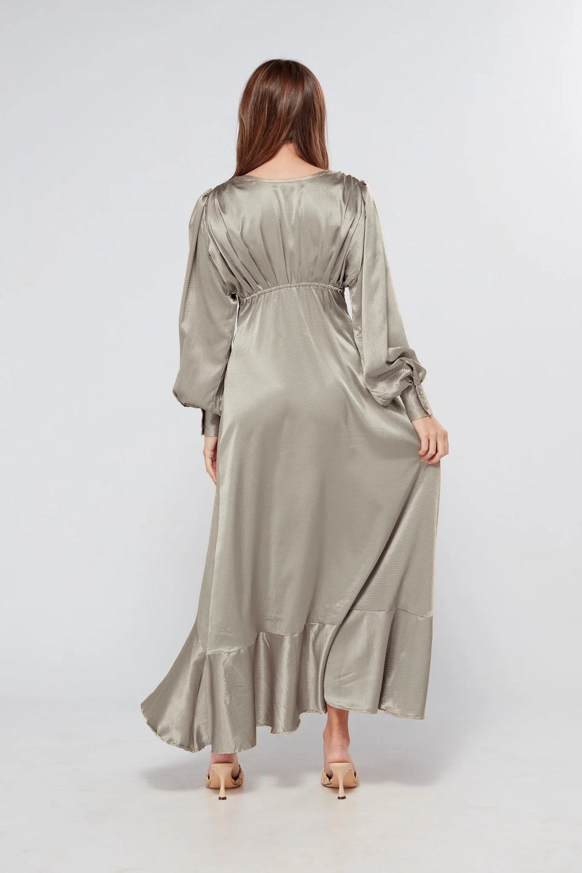 Charlize Grey Maxi Dress