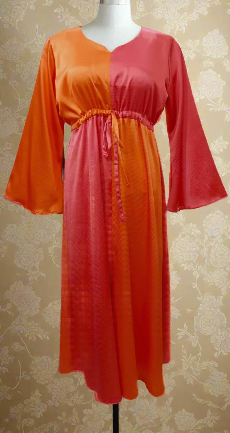 Renee Pink Orange Midaxi Dress