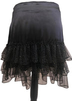 Melissa Black glitter frilled skirt