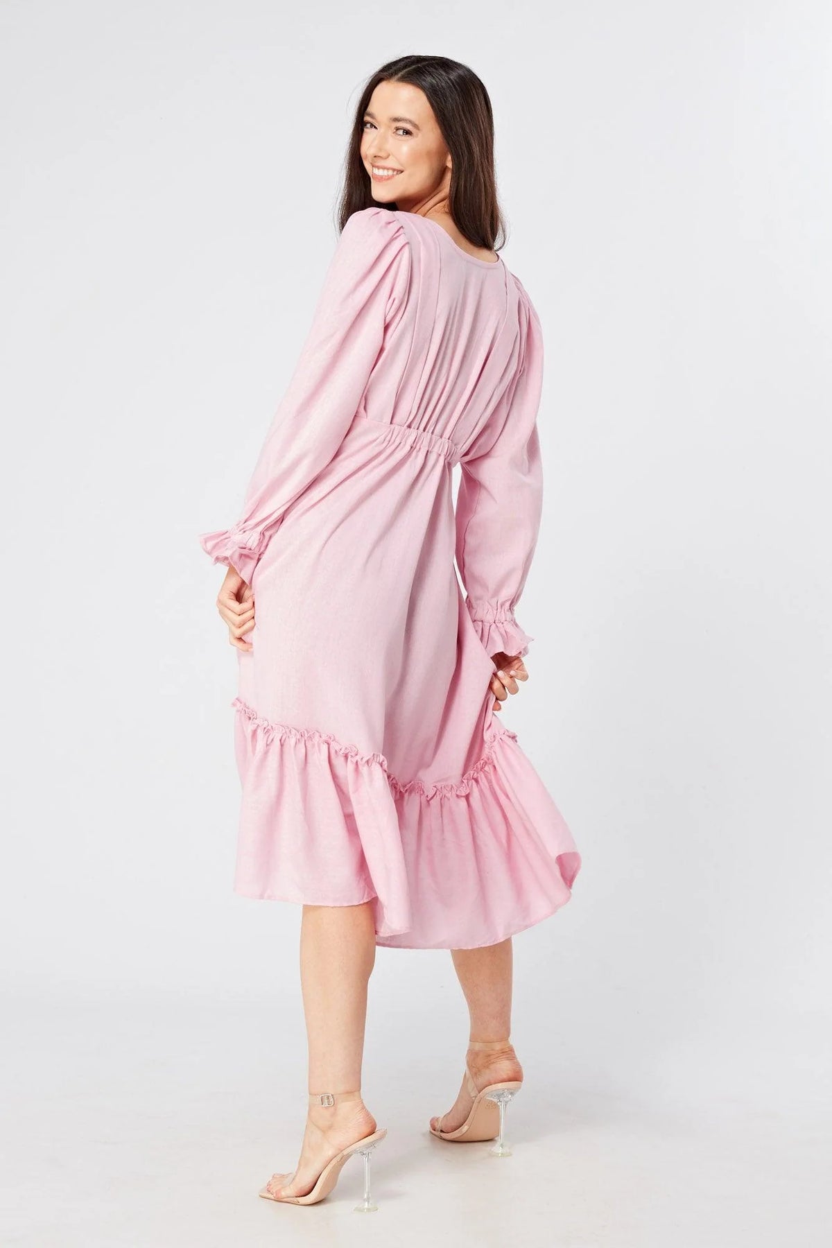 Alira Rosy Pink Midi Dress