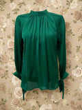 Sydney Green Satin Top
