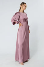 Lila Knotted Front Lilac Maxi Dress