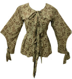 Paris green floral top