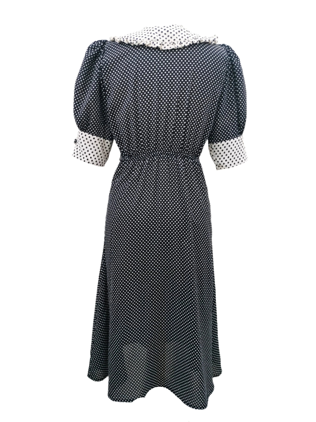 Lydia Black White Midi Dress