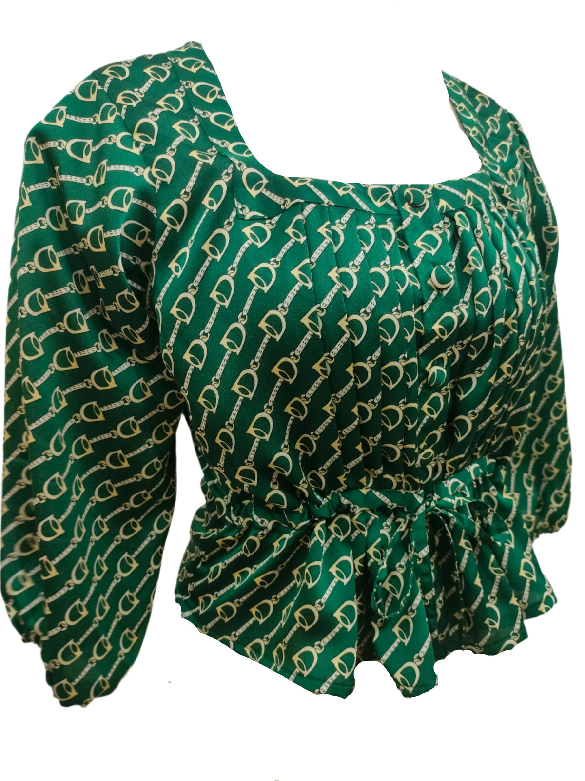 Stella Green Vintage Buttoned Blouse