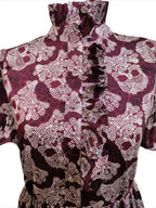 Viola Brown Printed Mini Dress