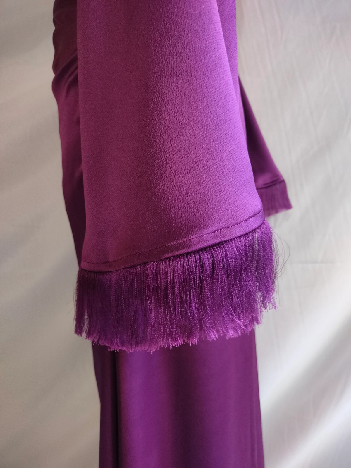 Amaya purple maxi dress with wide sleeves