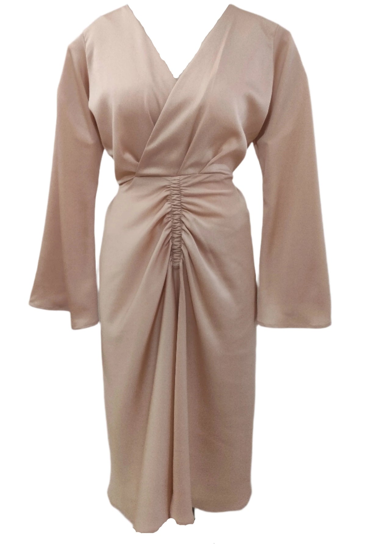 Natasha Beige Midi Dress