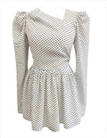 Niya white polka dotted top