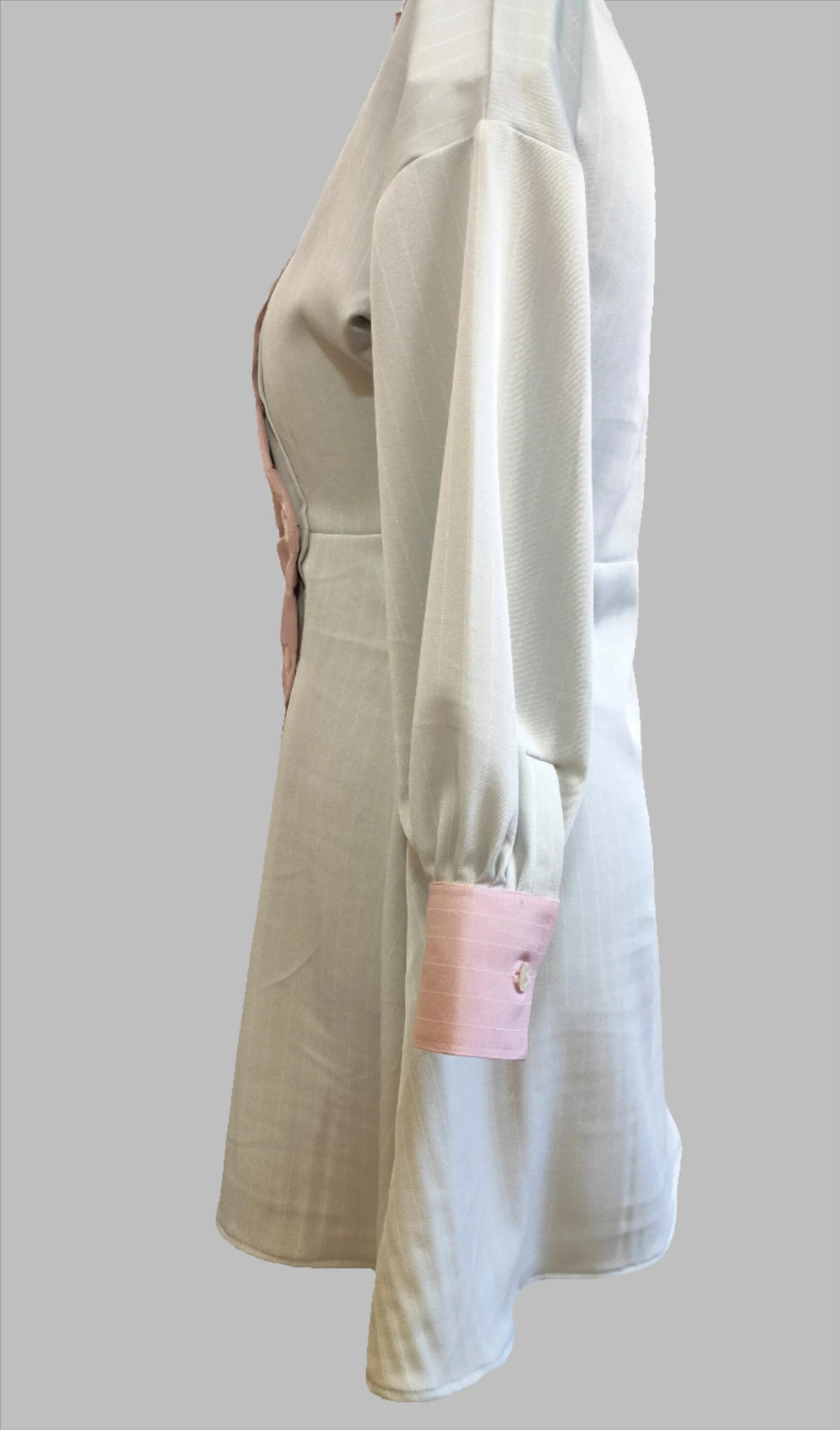 Gemma pink light blue split shirt