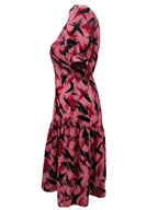 April Pink Midi Dress