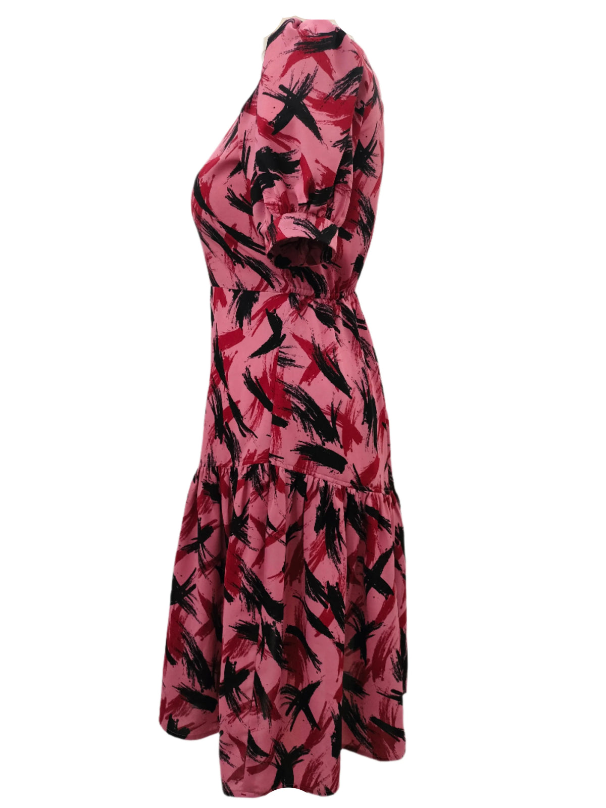 April Pink Midi Dress