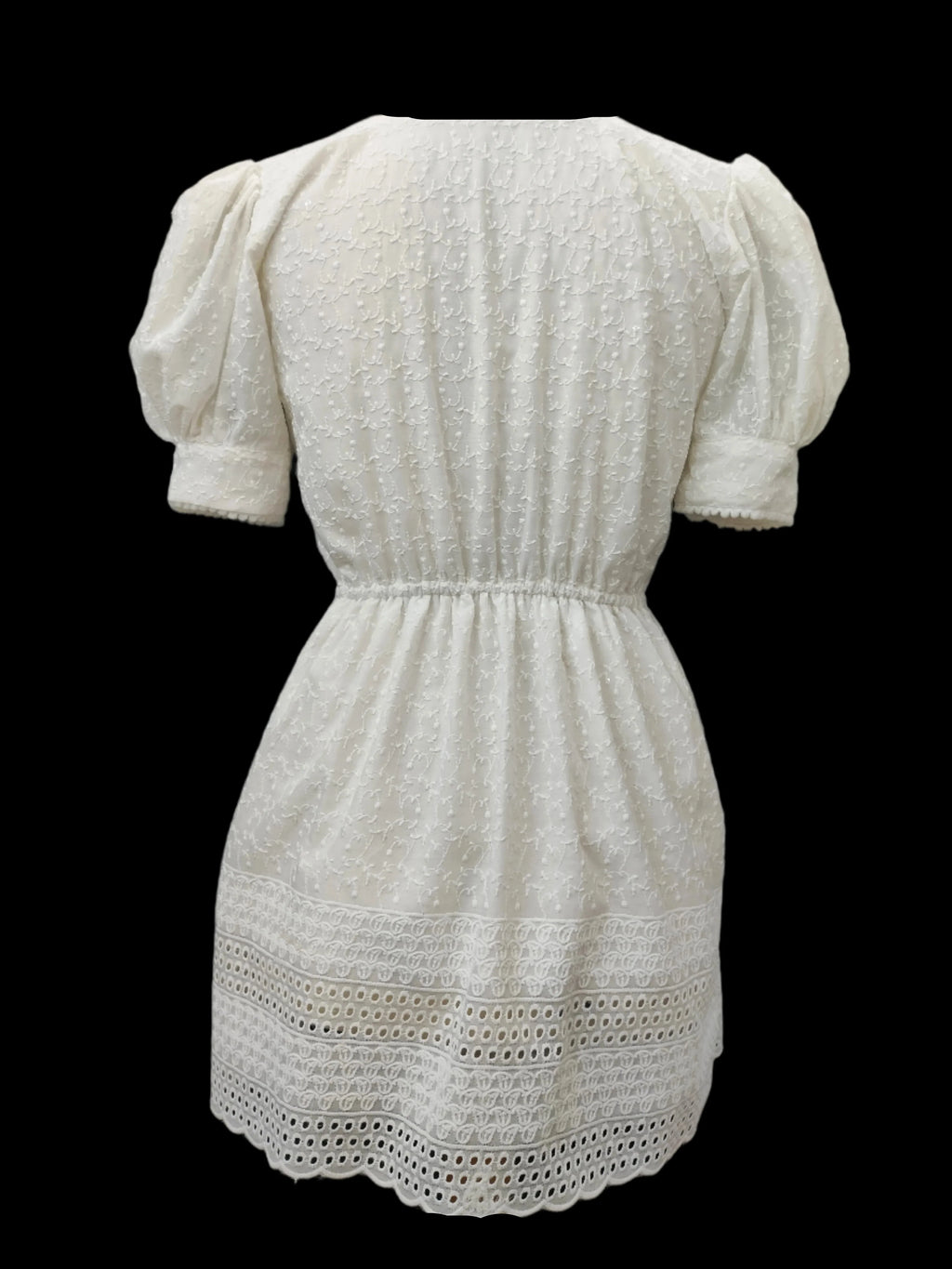 May White Puff Sleeves Kurti