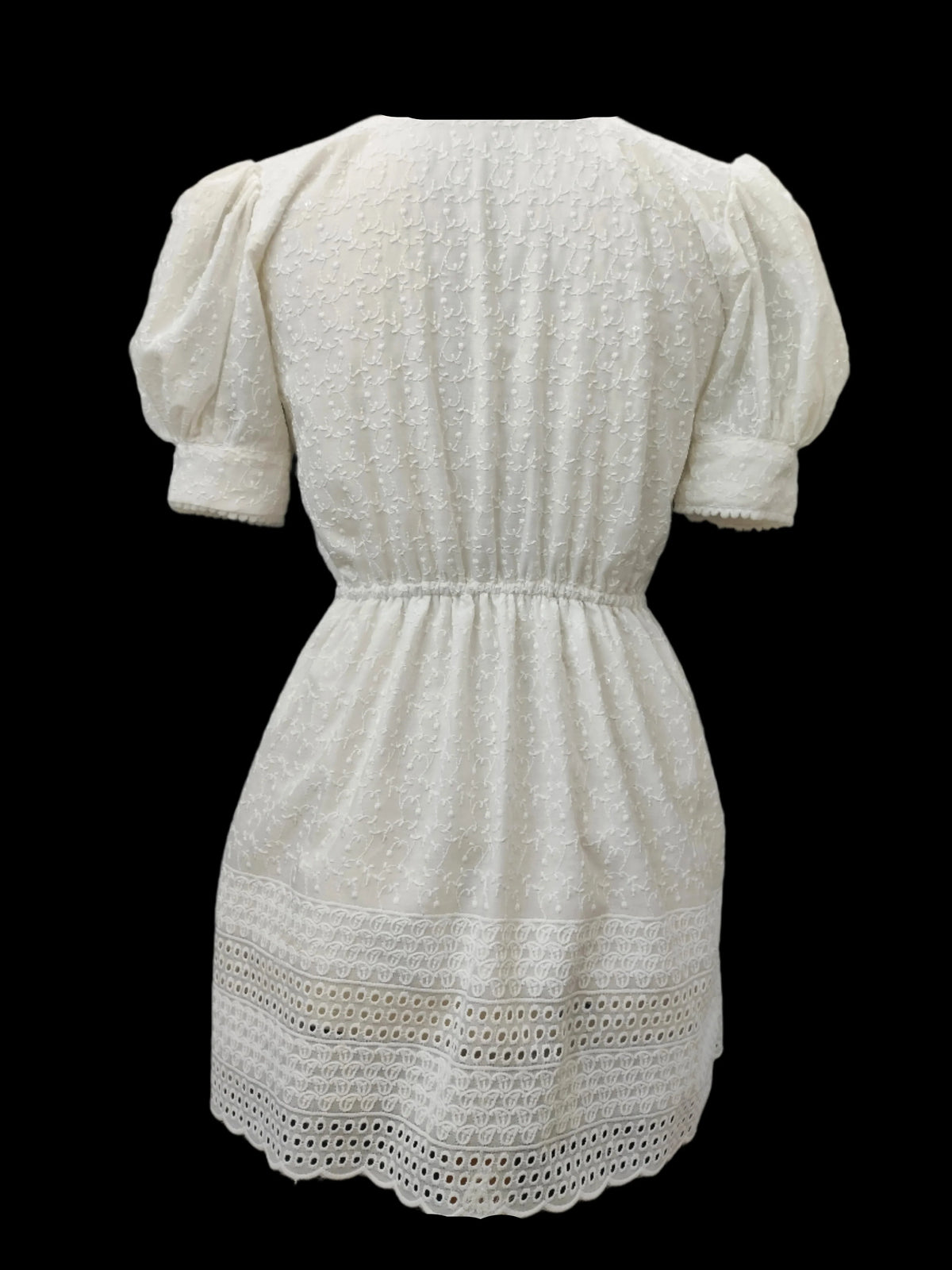 May White Puff Sleeves Kurti