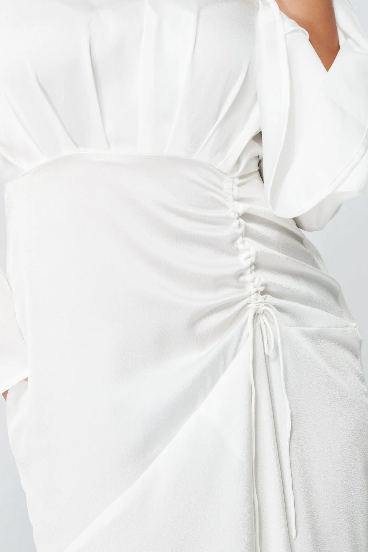 Lucia Kimono Sleeves Maxi Dress White