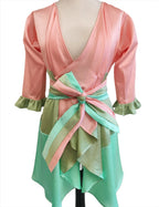 Bianca tiered multi colour shrug with belt strap