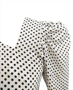 Niya white polka dotted top