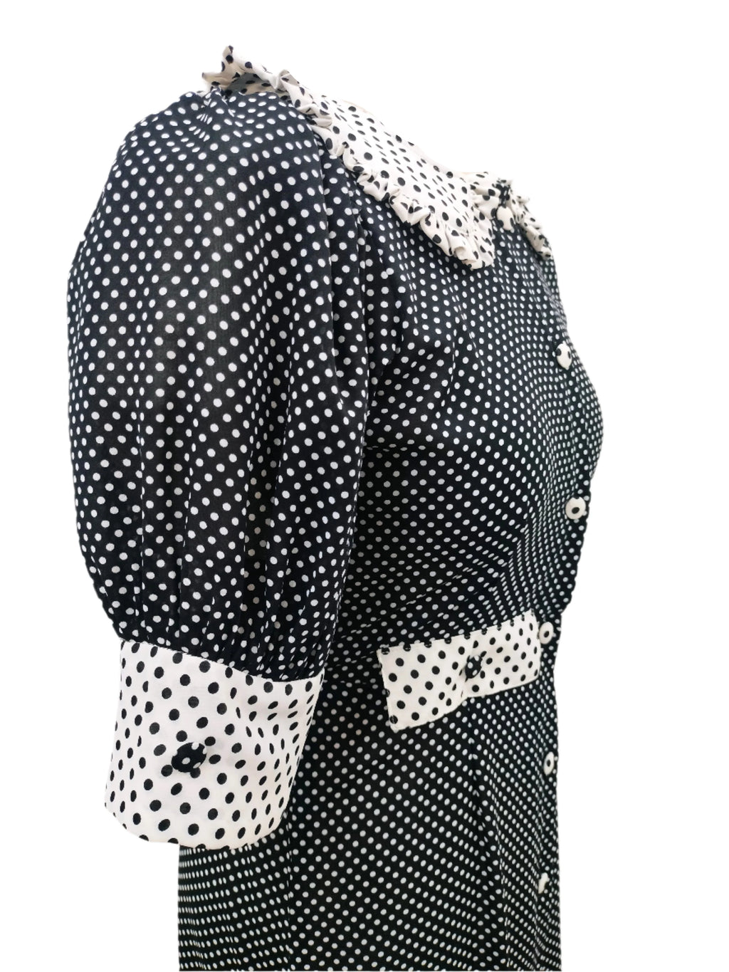 Lydia Black White Midi Dress