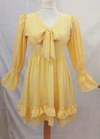 Blossom Yellow Mini Dress