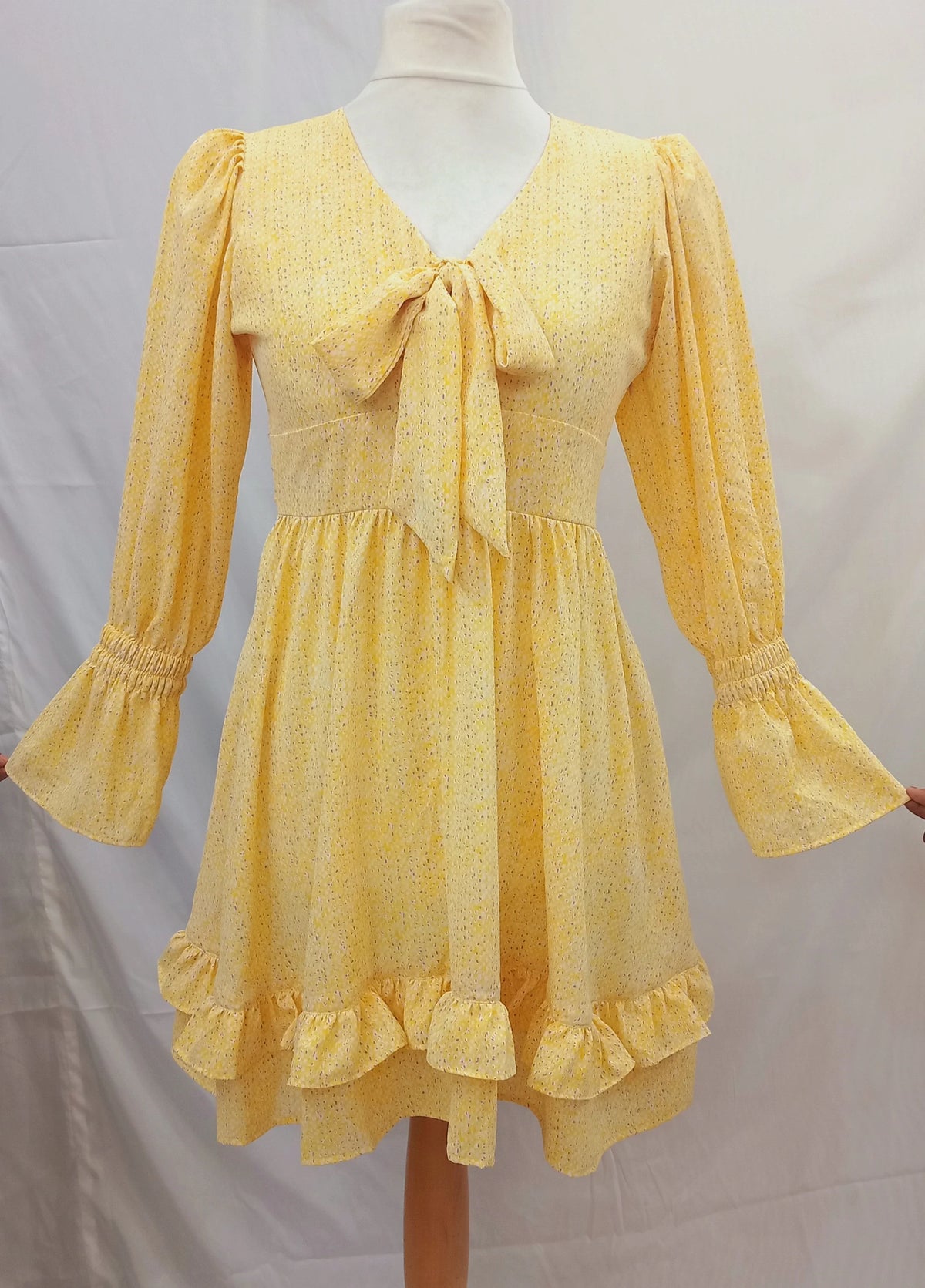 Blossom Yellow Mini Dress
