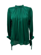 Sydney Green Satin Top