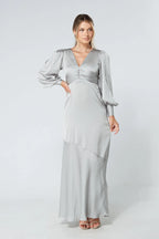Naomi Silver Maxi Dress