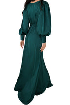 Layla Emerald Green Satin Maxi Dress