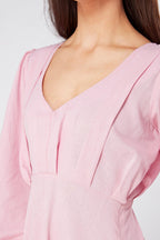 Alira Rosy Pink Midi Dress