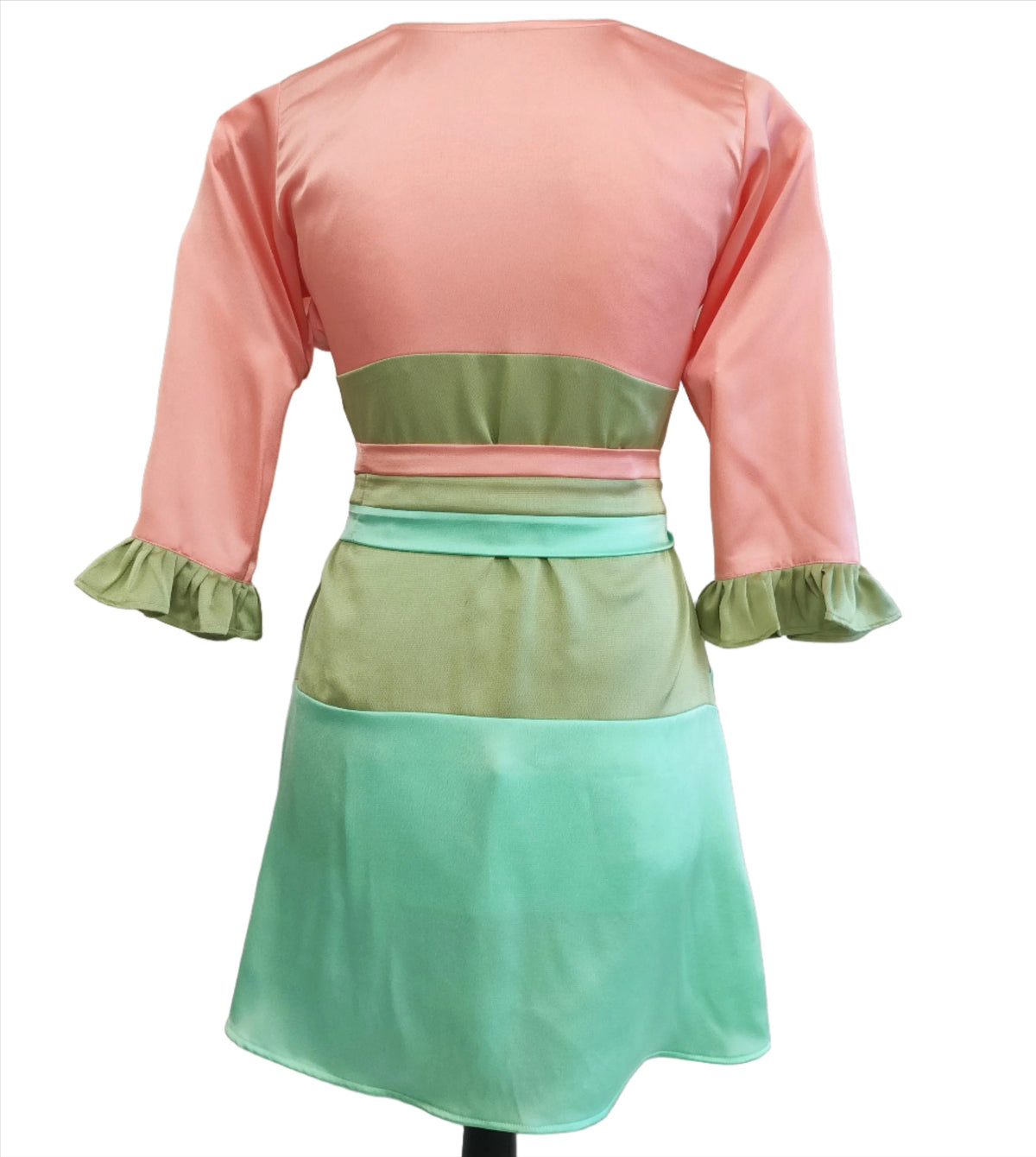 Bianca tiered multi colour shrug with belt strap