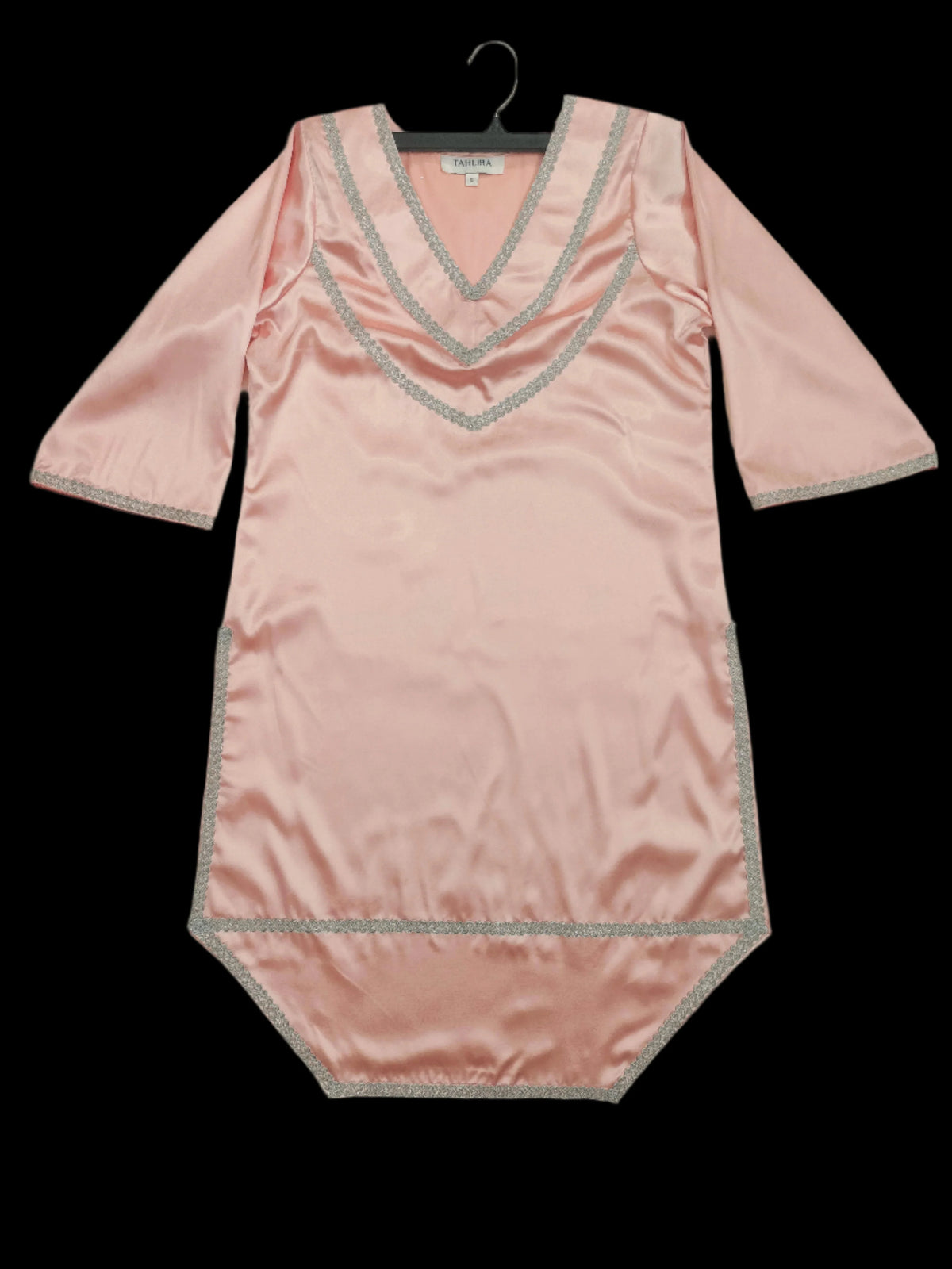Maha Pink Premium Satin Kameez