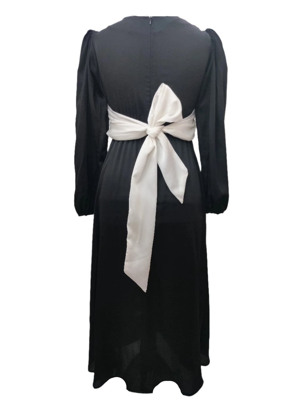 Jessica Black And White Midi Dress