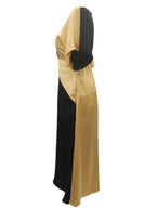 Aurora Gold Black Midaxi Dress