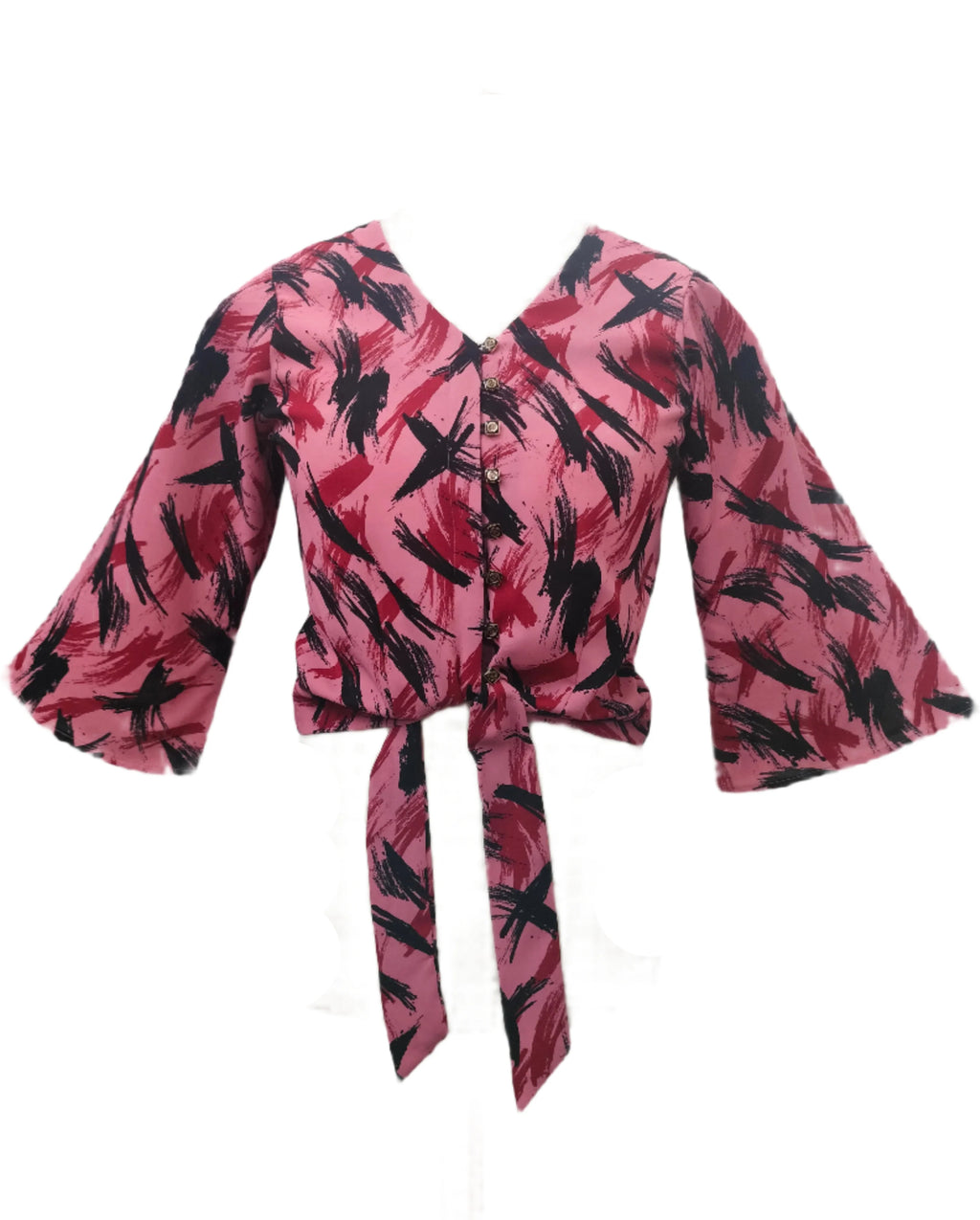 Nancy Printed Crop Top