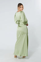 Naomi Olive Green Maxi Dress