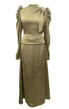Orny Pale Olive Maxi Dress