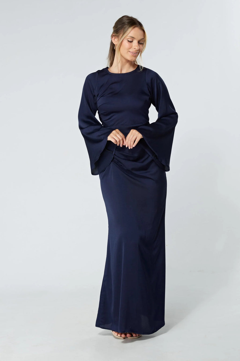 Malika Navy Maxi Dress