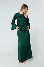 Malika Dark Green Maxi Dress