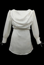 Eloise White Satin Top