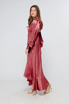 Charlize Coral Pink Maxi Dress