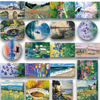 56pcs oil painting series stickers suitable decorating